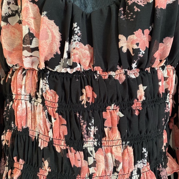 Free People Black and Pink Lace top - Picture 13 of 15